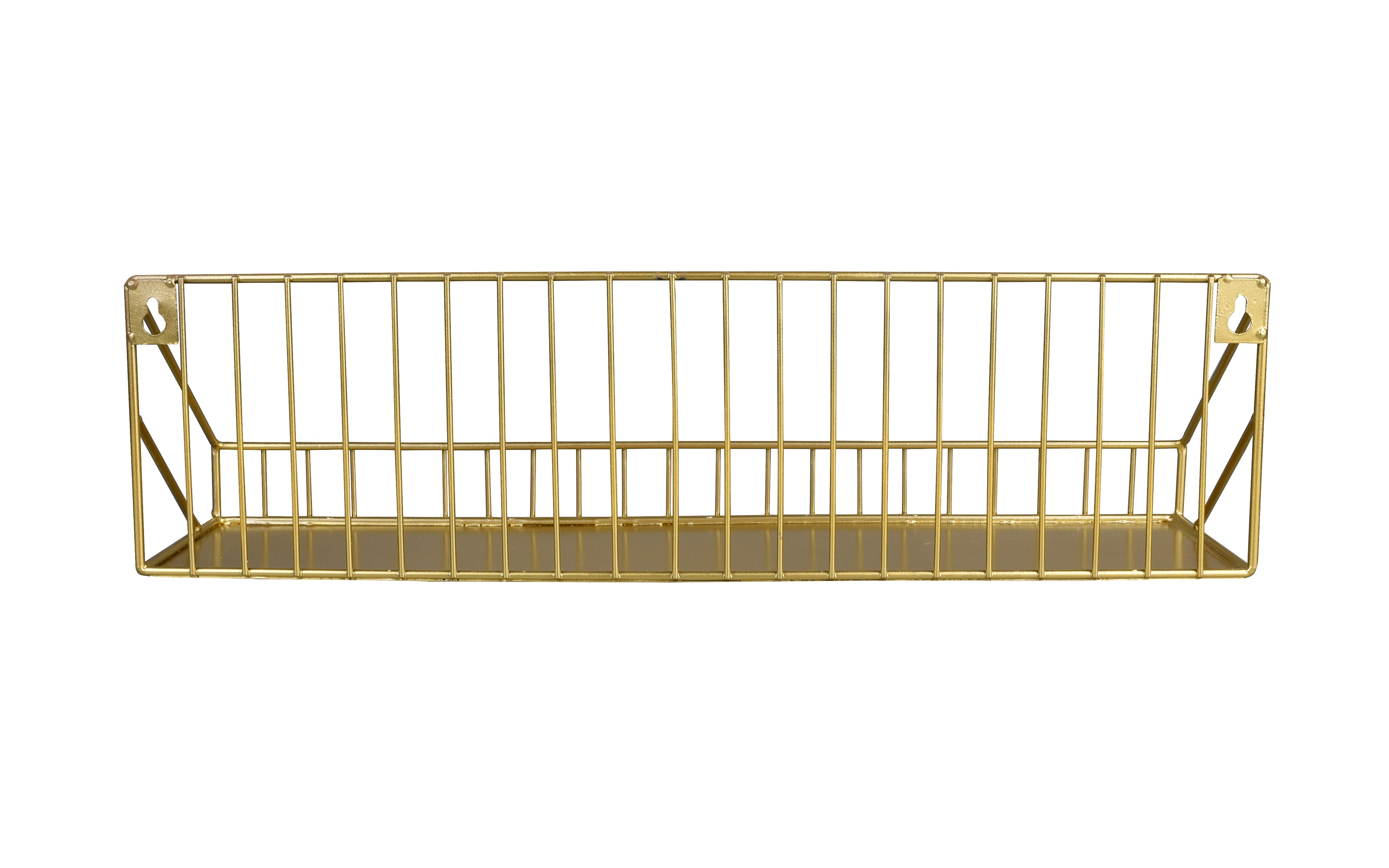 Wandregal Fiona in Goldfarbig, 45 x 12 cm
