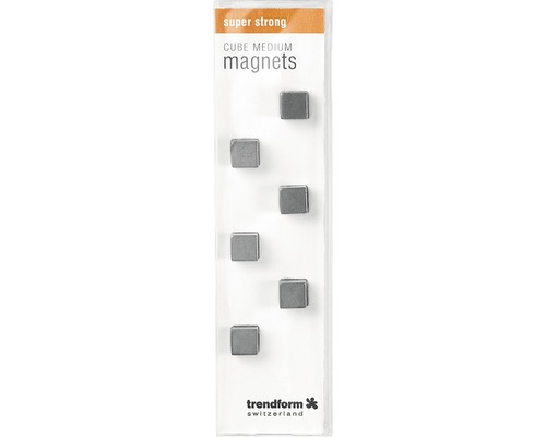 Decoratieve magneet Kubus Medium grafiet