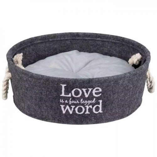 Cama para cachorro Lian, cinza