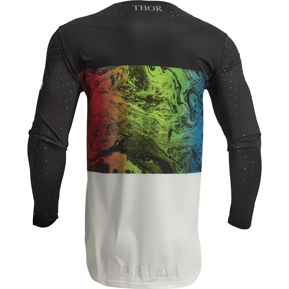 Thor Motocross - Maillot Prime Melter Noir / Multicolore / Blanc