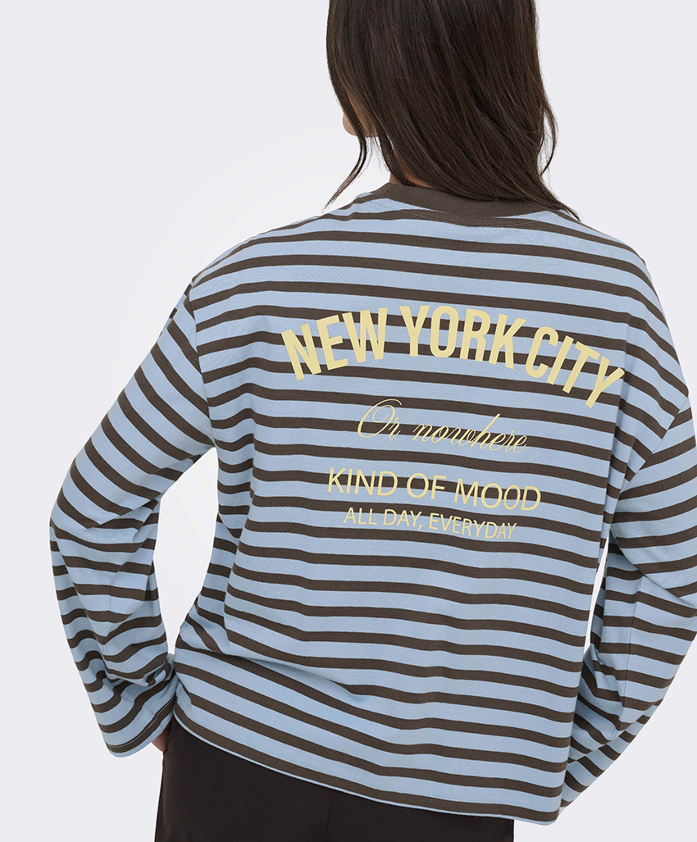 Only Dames longsleeve blauw