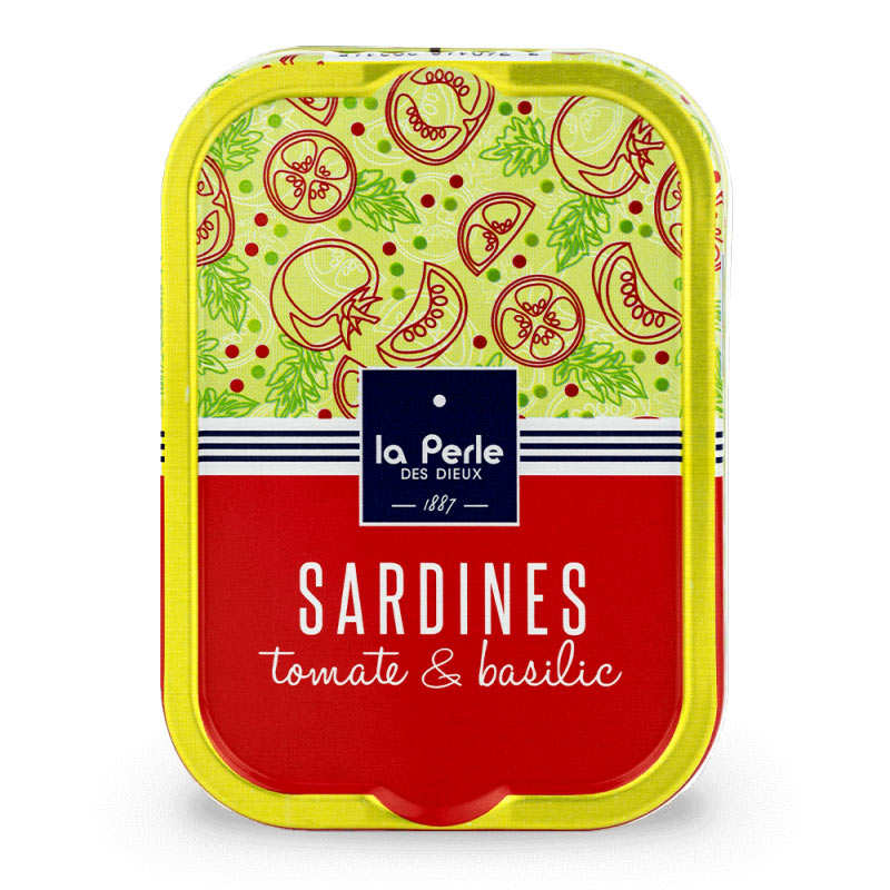 Sardines gourmandes à la tomate et au basilic - La Perle des Dieux