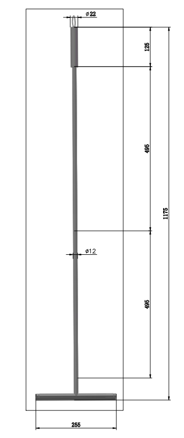 Saniclear Academy vloerwisser 120cm chroom