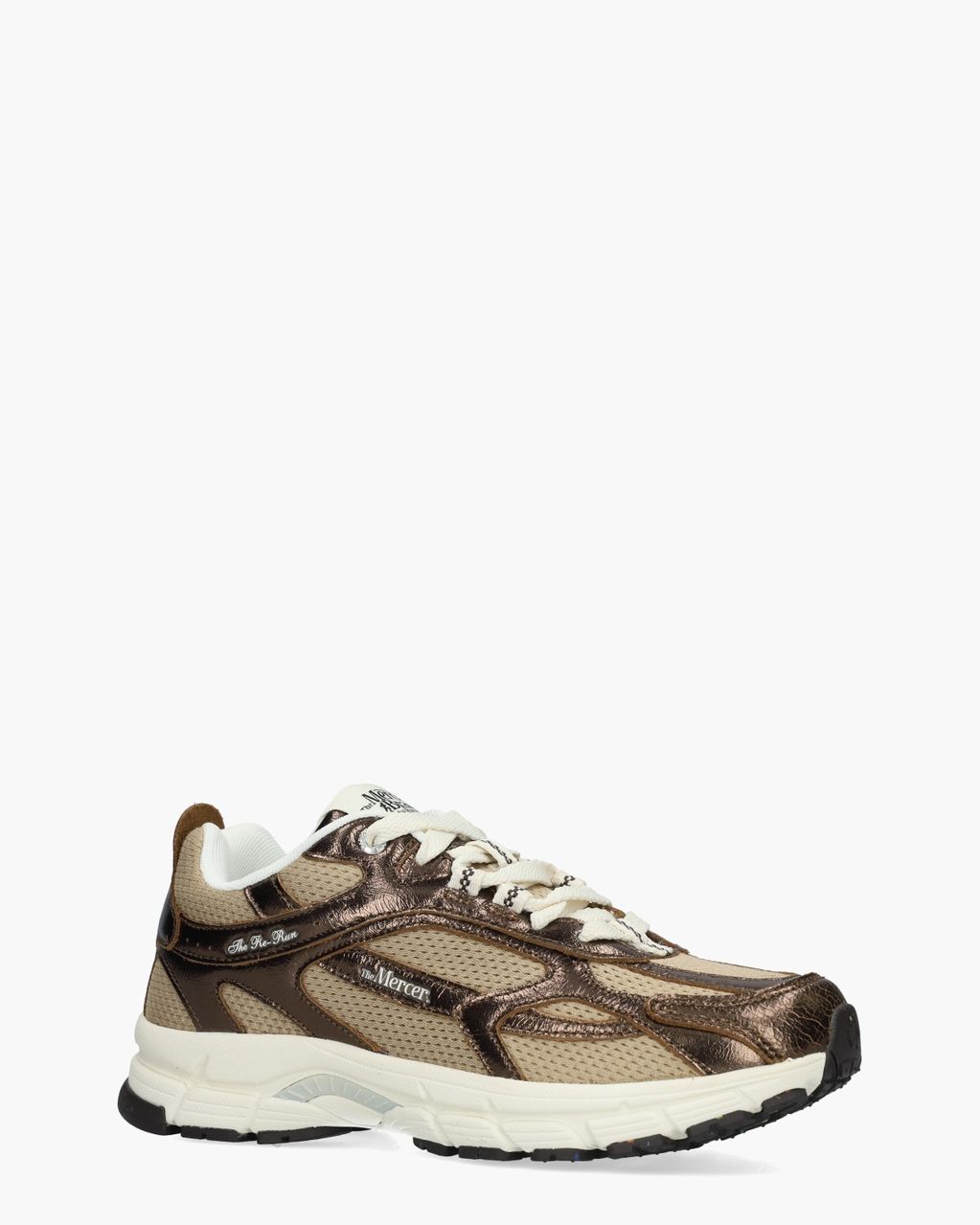 Mercer Amsterdam The Re-Run Cracked Bruin Damessneakers