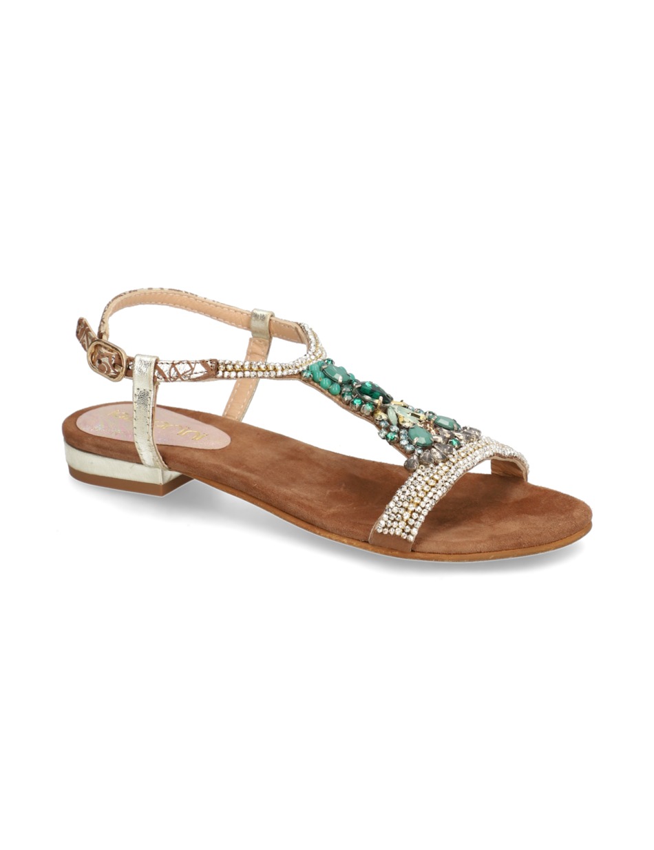 Veloursleder Sandale