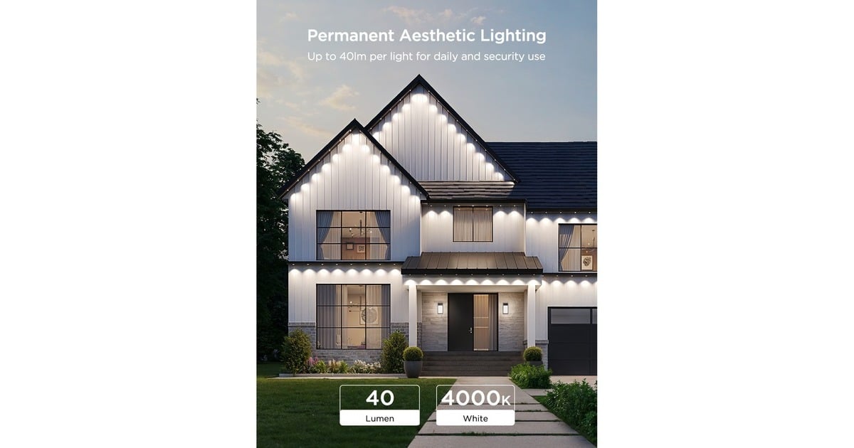 GoveePermanent Outdoor Lights 2 sfeerverlichting  (Zwart, 30 meter)