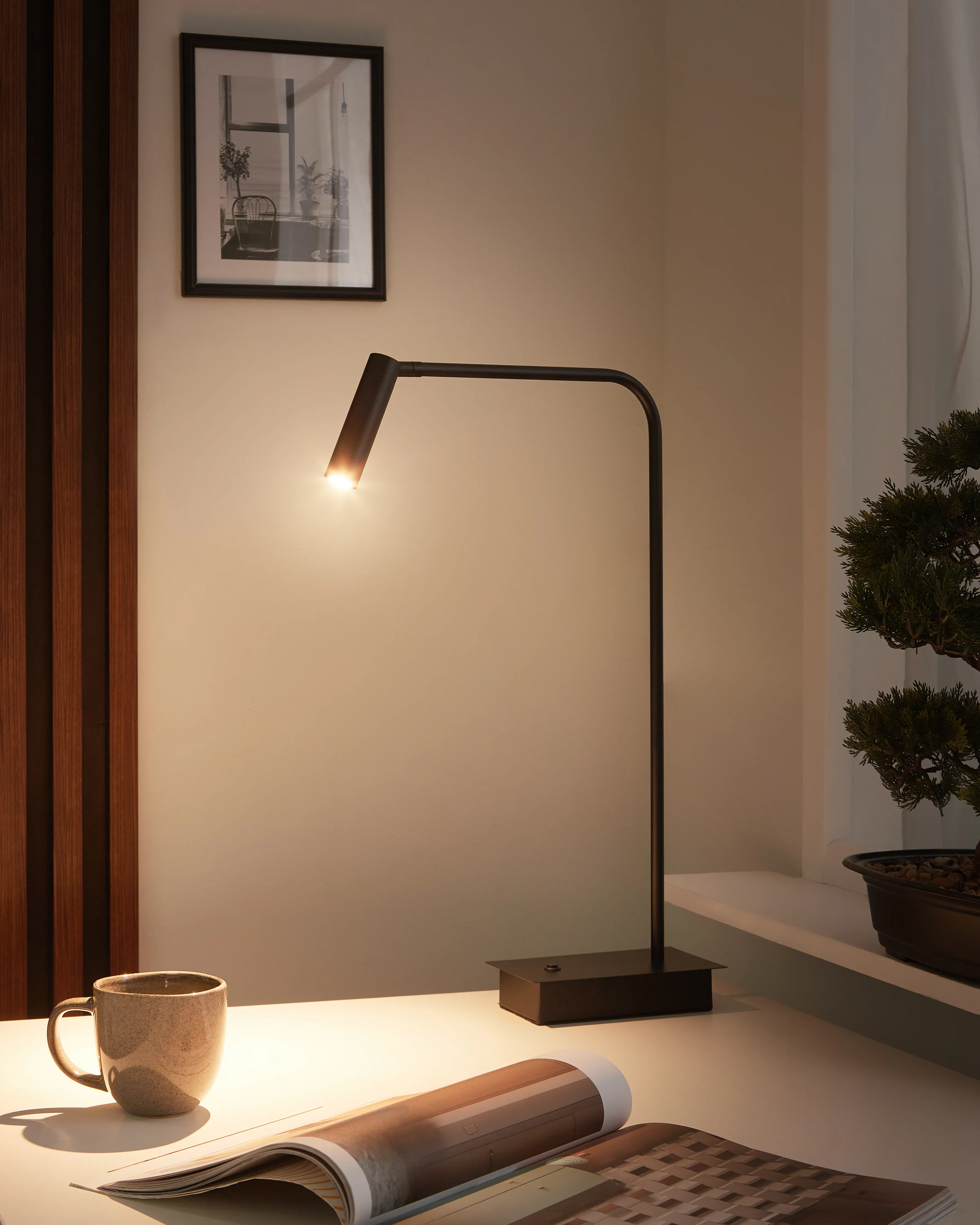 LED bureaulamp LAWSON verstelbaar Metaal Zwart