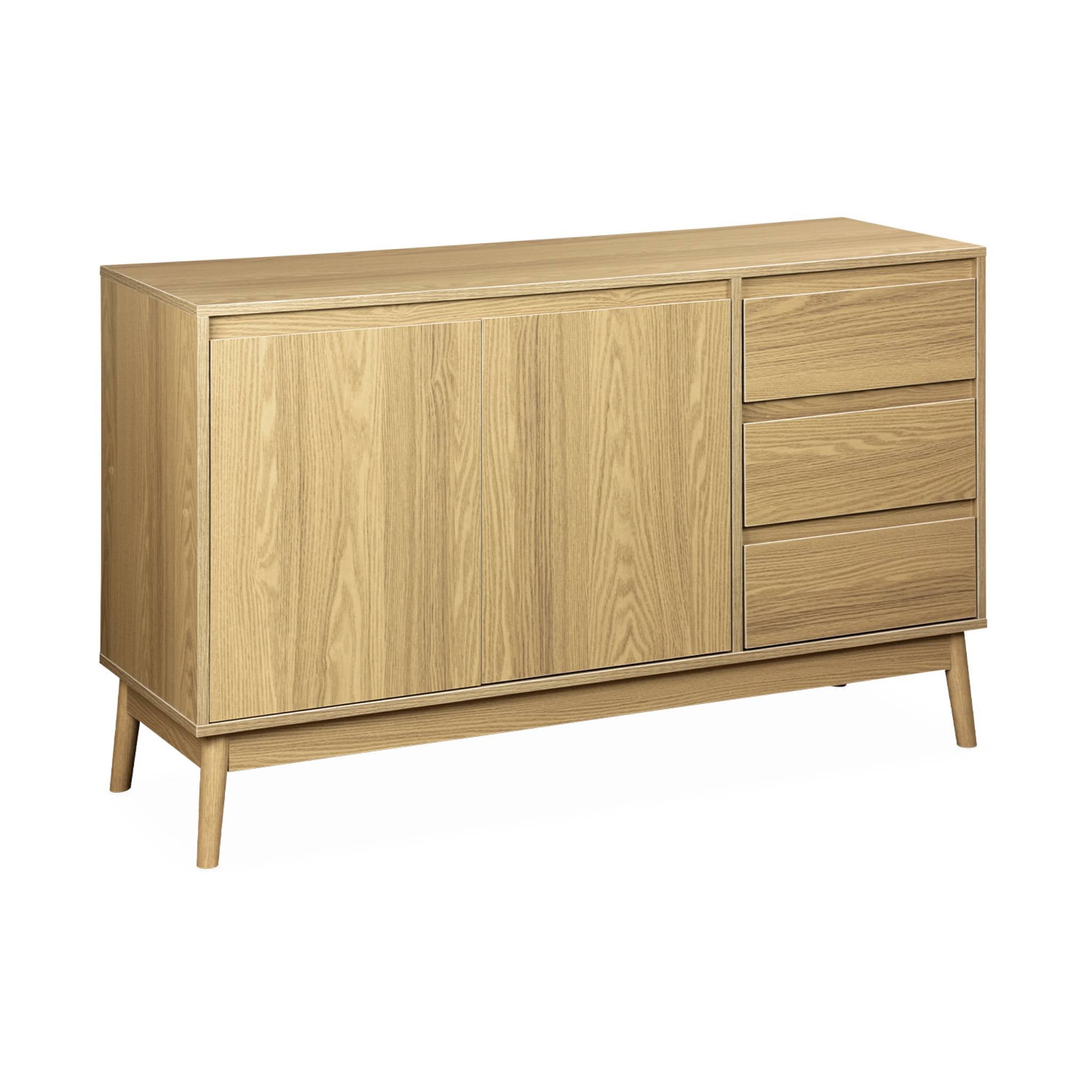 sweeek - Houten dressoir 2 deuren en 3 lades
