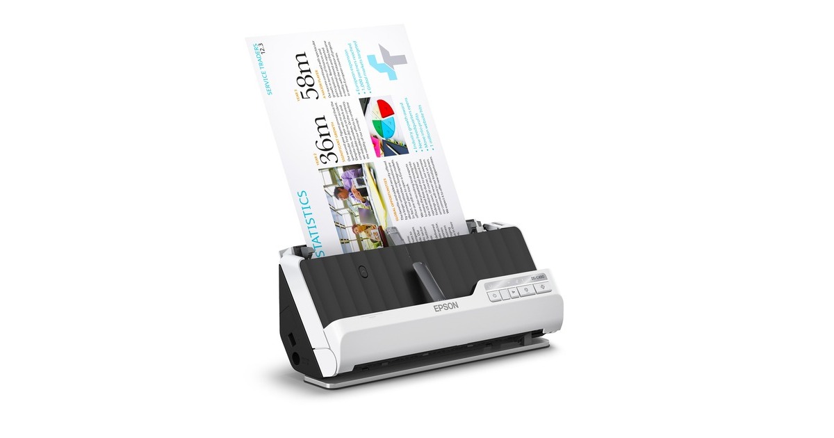 EpsonDS-C490 scanner  (Zwart/wit, A4, A5, A6, B5, B6)