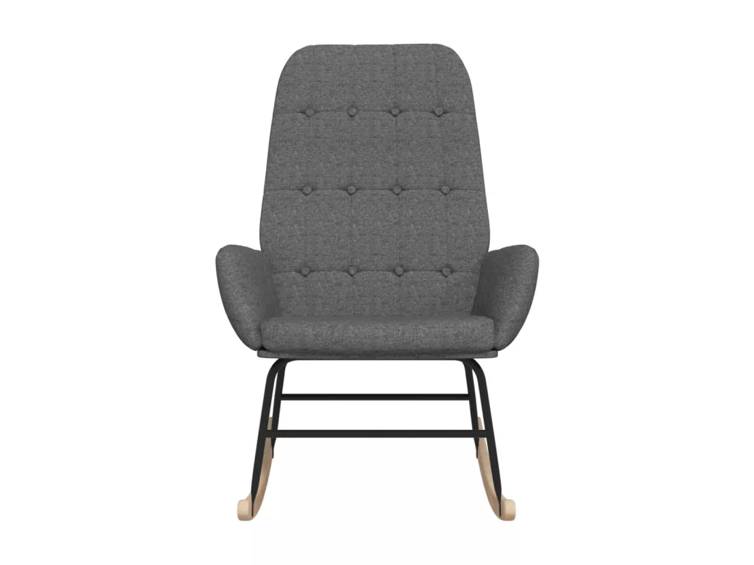 Chaise à bascule Gris clair Tissu