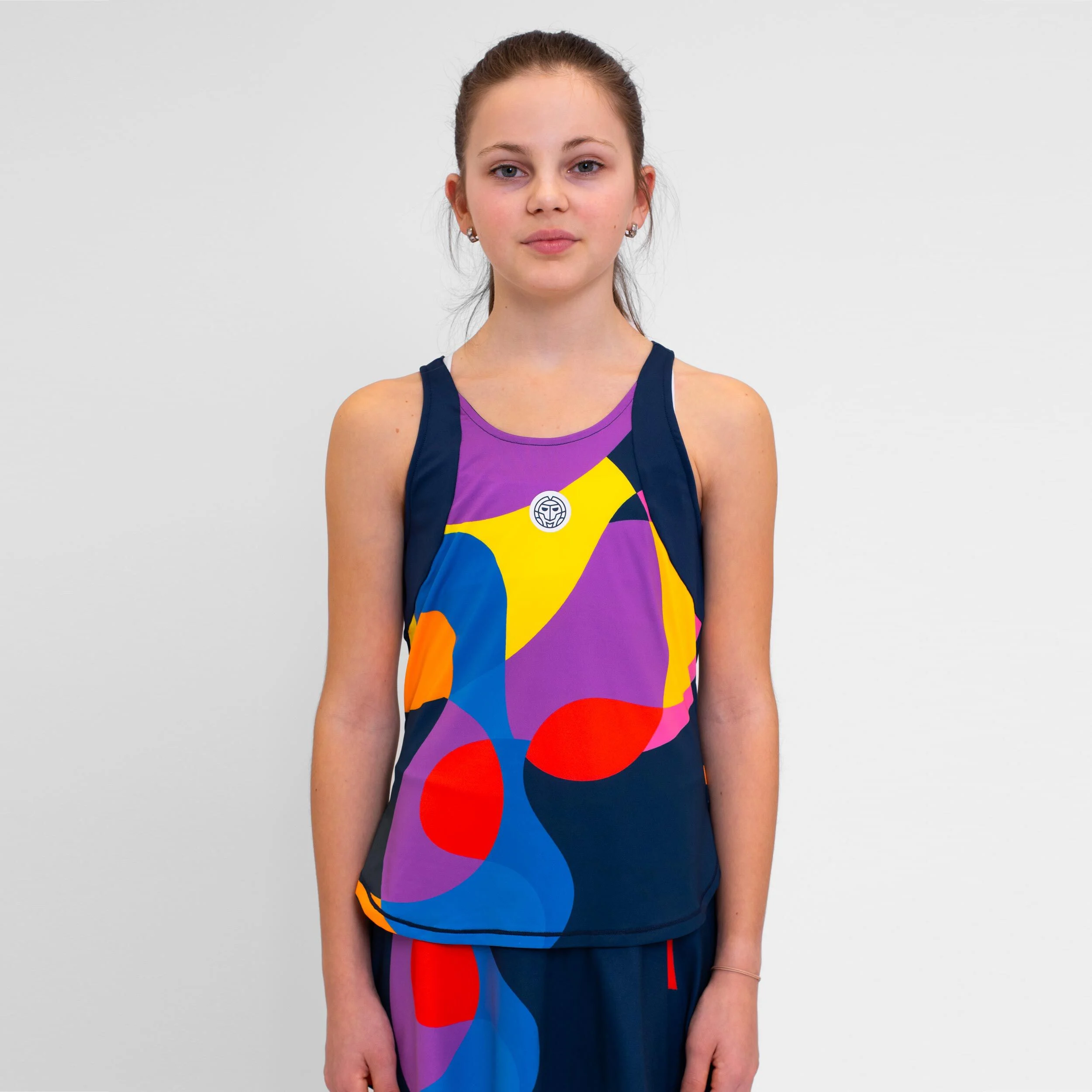 BIDI BADU Twiggy Débardeur Tank Top Filles - Bleu Foncé , Multicouleur