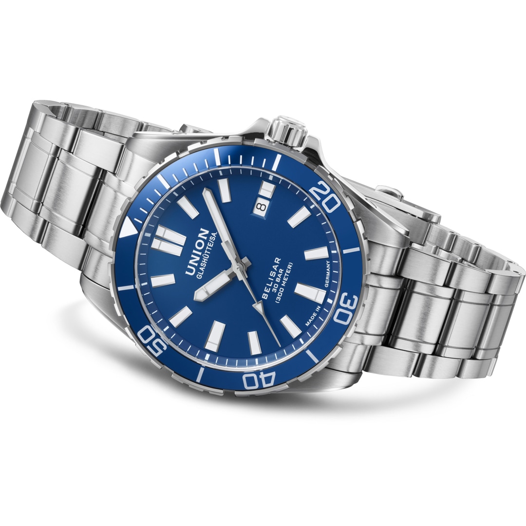 Union Glashütte Belisar Datum Sport Pro Automatik Blau