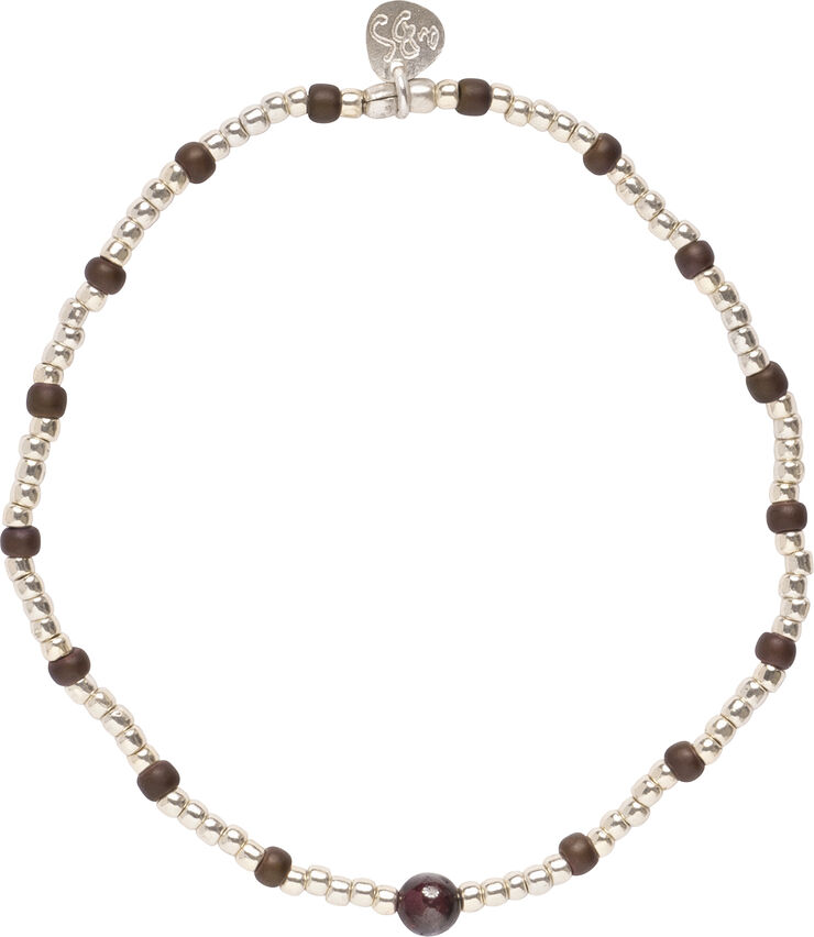 A Beautiful Story Clever Garnet Bracelet SC Gold