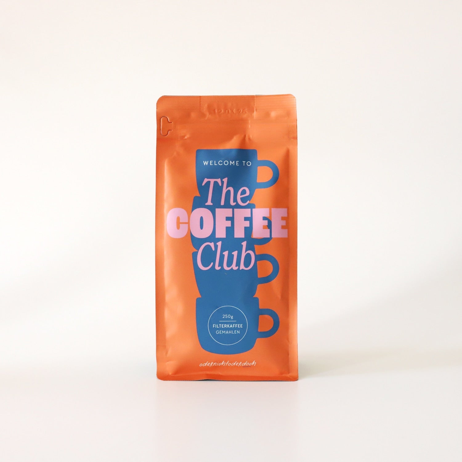 Bundle Tasse & Kaffee „The Coffee Club“, orange, gemahlen, 250g