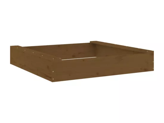 Bac à sable jeu bois marron 111 x 111 x 20 cm 02_0041523
