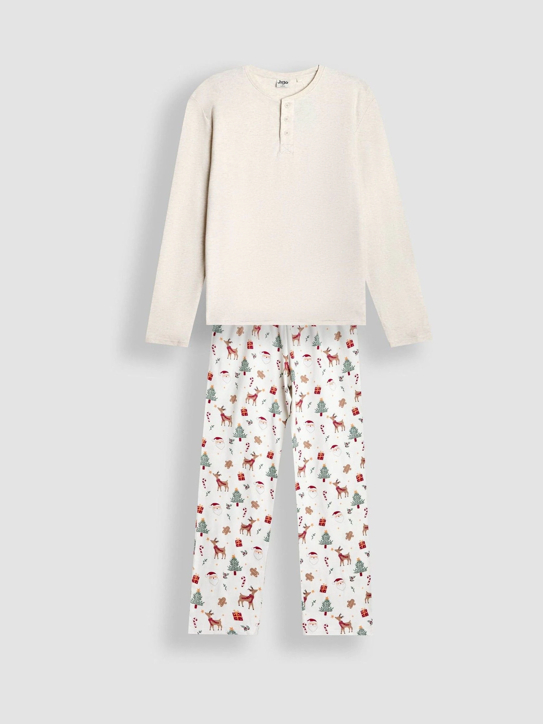 JoJo Maman Bébé - Kerstpyjamaset voor heren