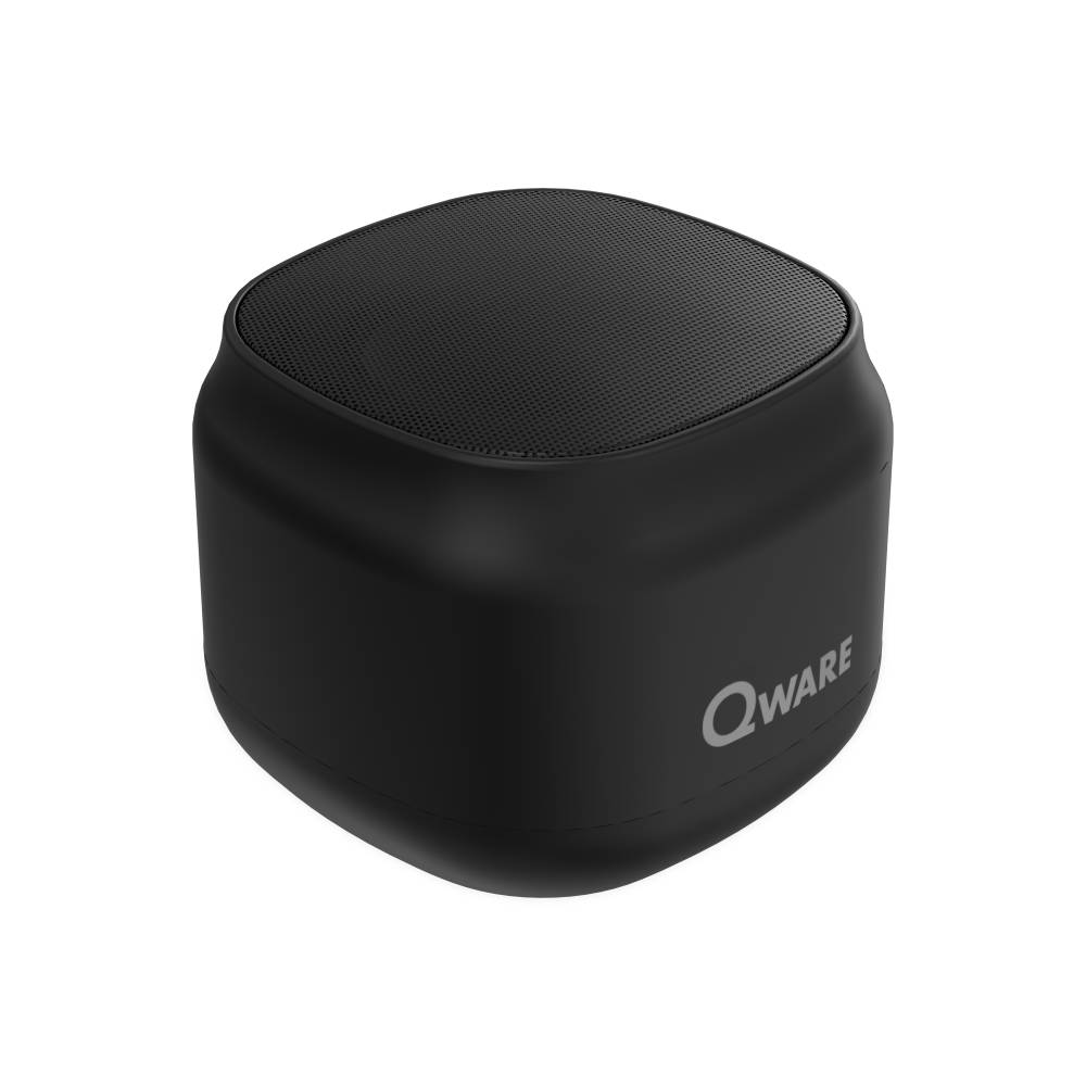 Qware draadloze bluetooth speaker - zwart
