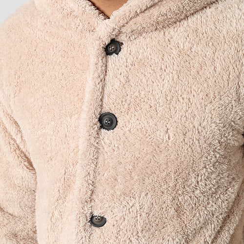 Veste Capuche Fourrure NR-K1009 Beige