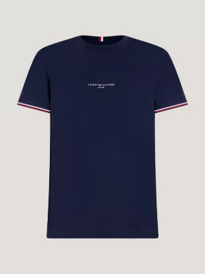 Camiseta Slim Fit com Detalhe na Barra