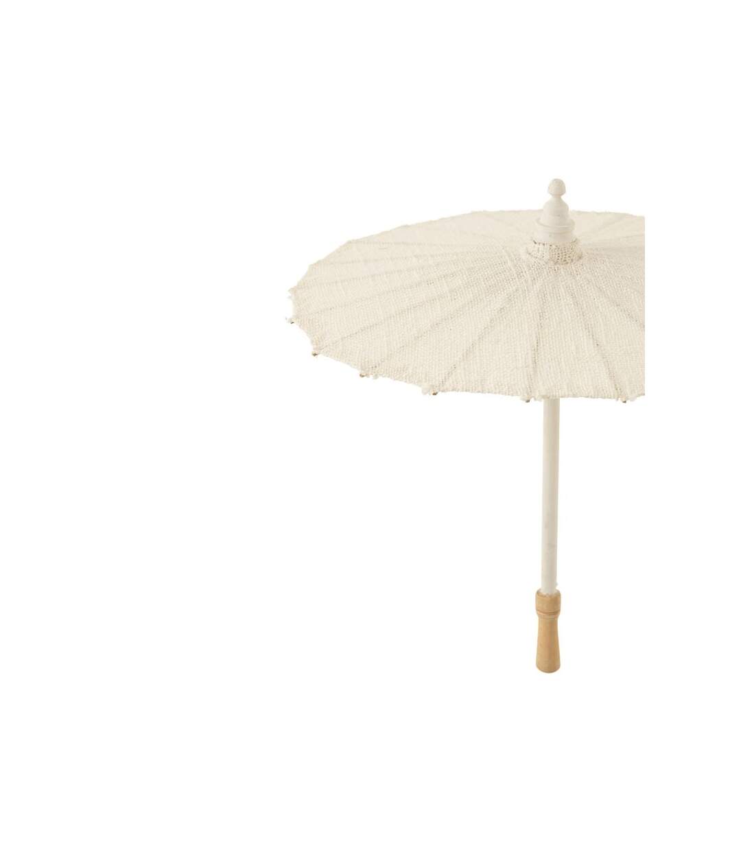 Paris Prix - Ombrelle En Tissu tumanggal 57cm Blanc