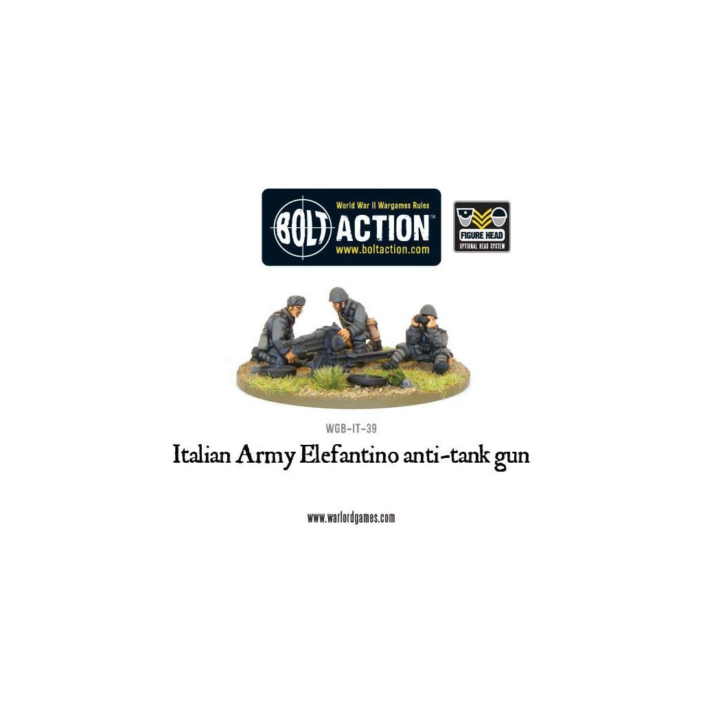 Bolt Action - Italian Army 47mm Elefantino Anti-Tank Gun