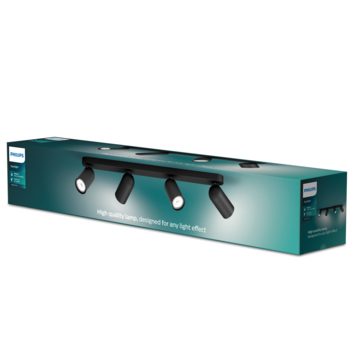 Philips opbouwspot MyLiving Pongee LED zwart