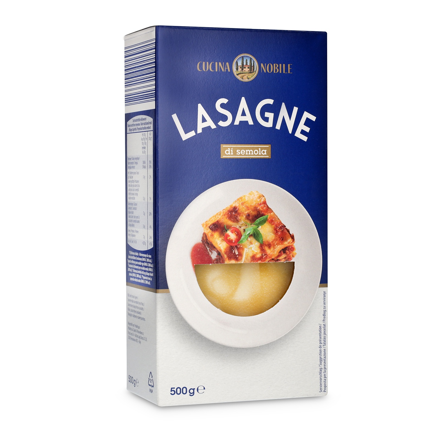 CUCINA NOBILE Lasagneblätter, Natur 500 g