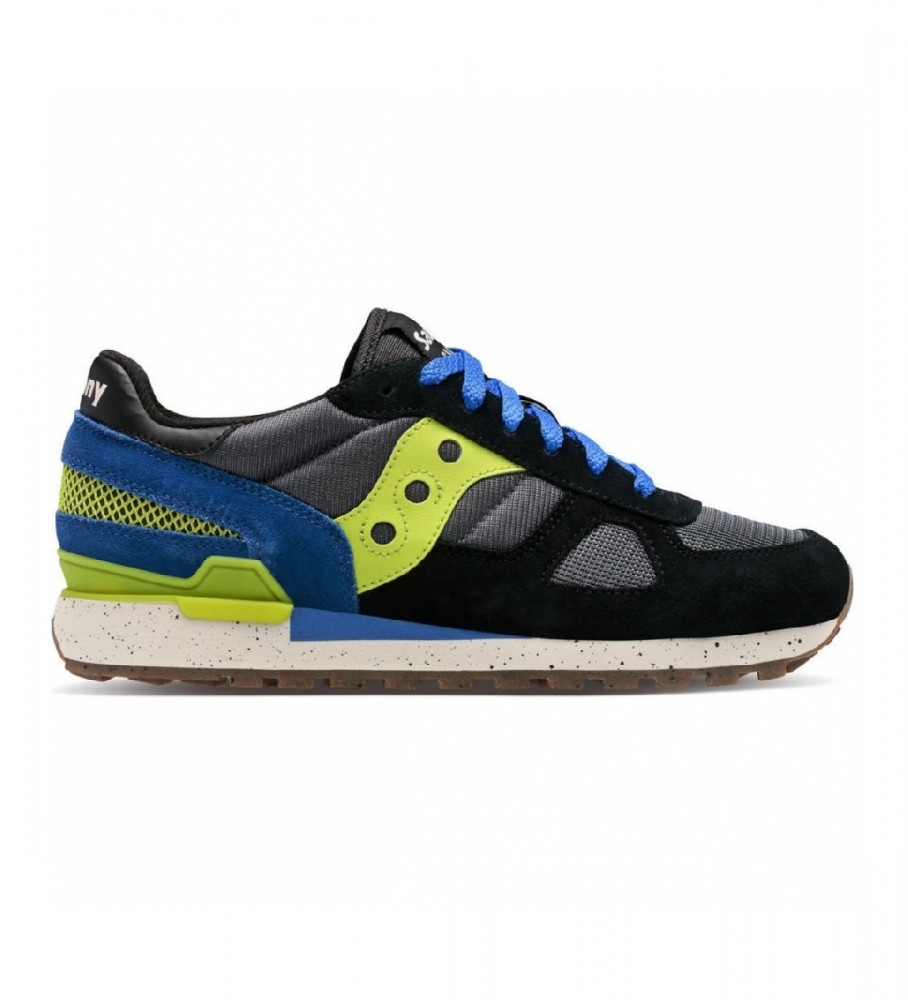 Tênis Saucony Shadow Original em couro, preto