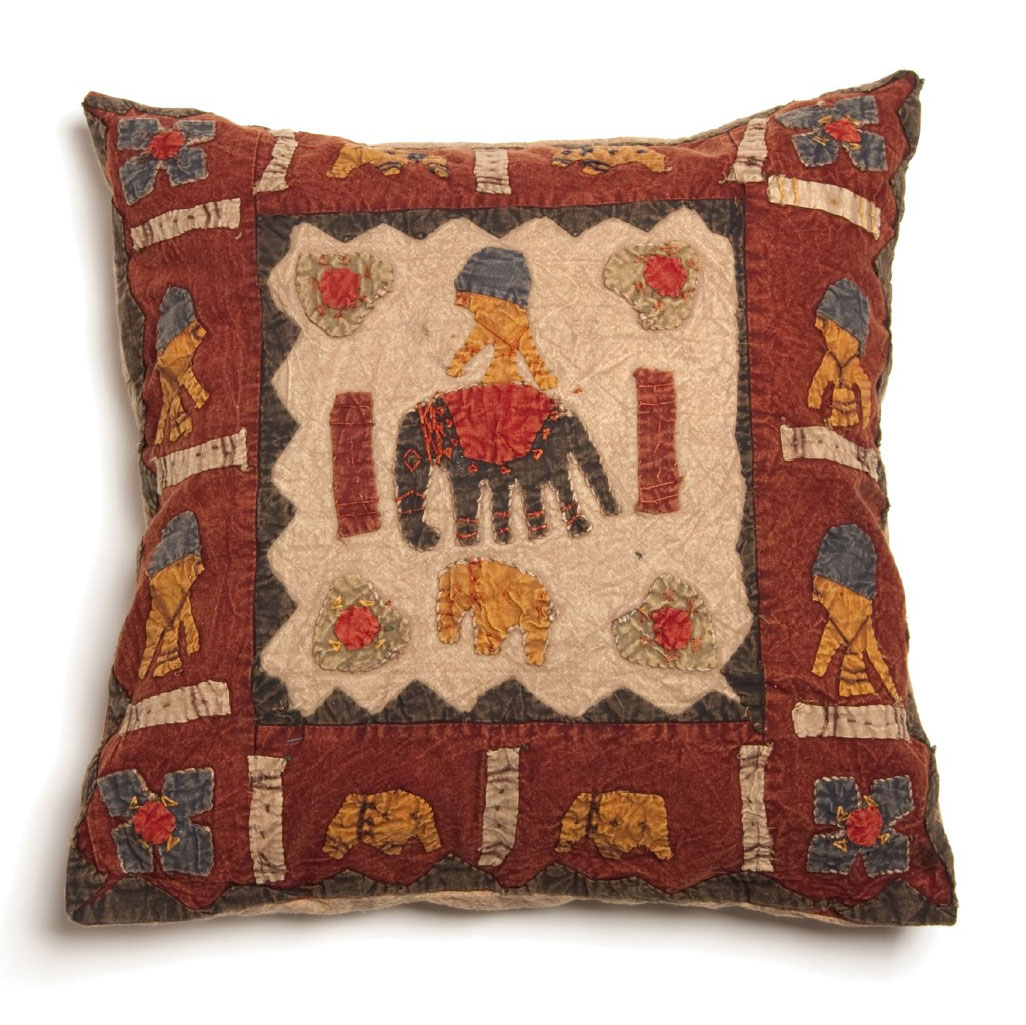 Kissenhülle 'Elefant', braun, L 40 cm, B 40 cm von fischer's lagerhaus
