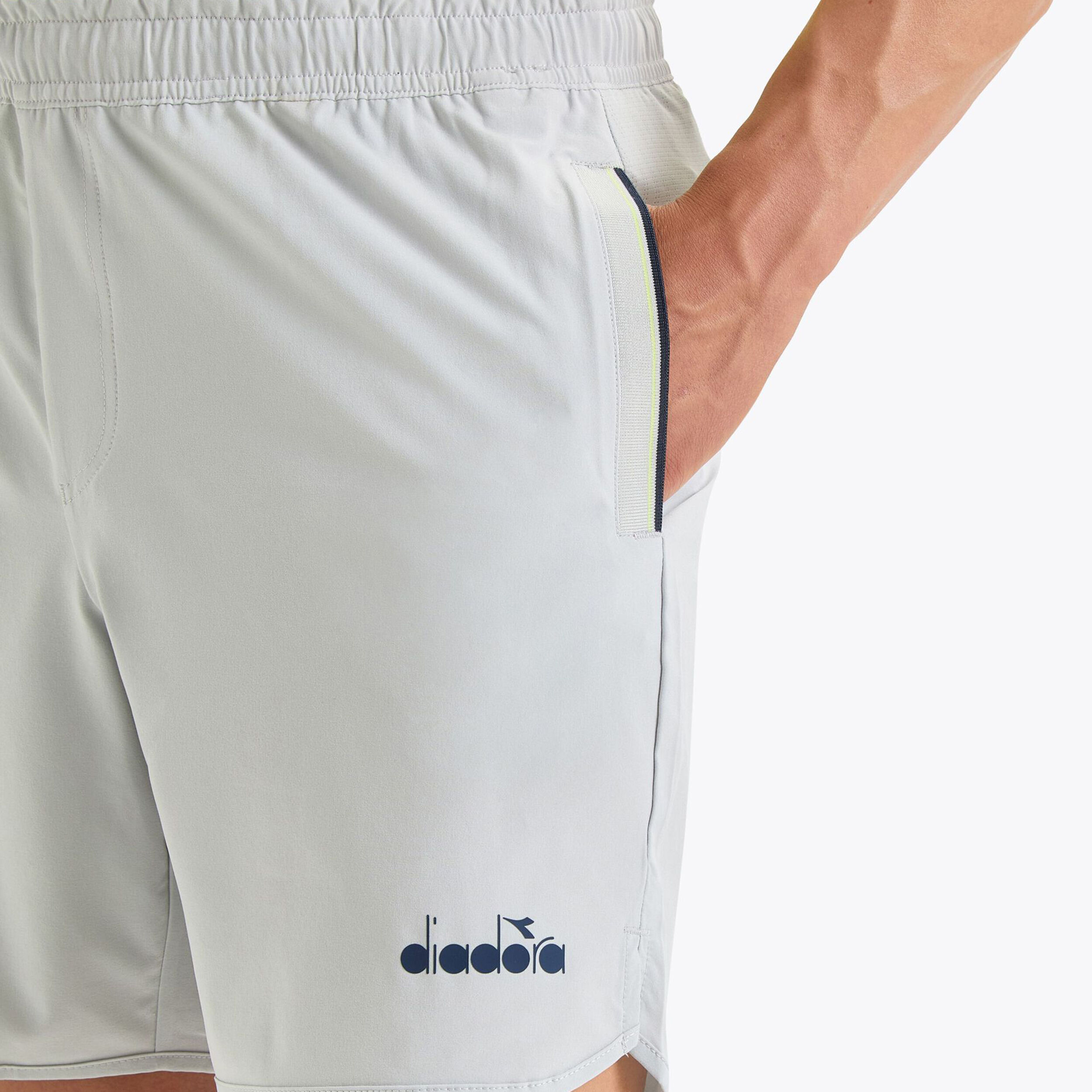 Diadora 7in Icon Shorts Hommes - Gris