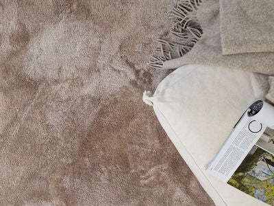 KM Carpets Cozy Gulvteppe 133x190, Linne