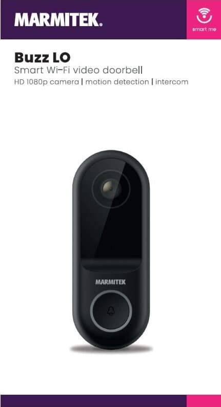 Marmitek Smart BuzzLO videodørklokke HD1080p kamera