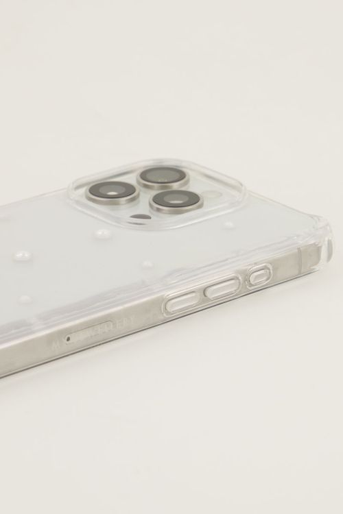 Transparant telefoonhoesje met parels