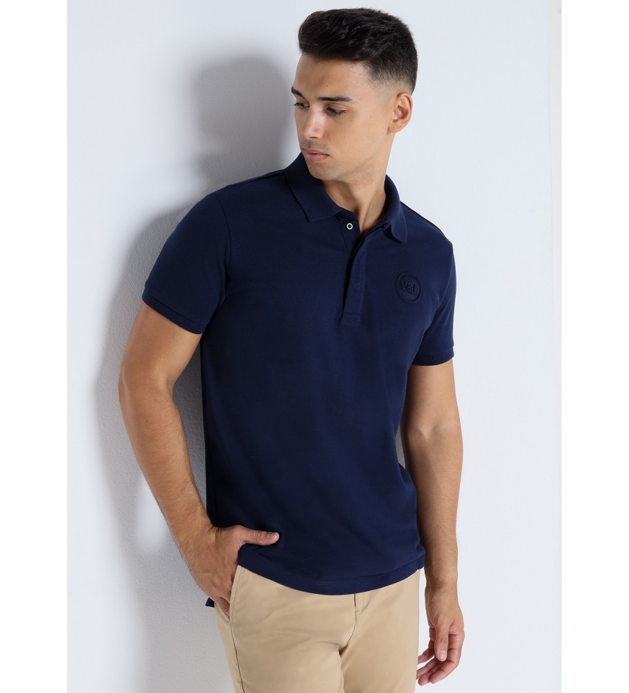 Victorio & Lucchino, Camisa polo piquê de manga curta V&L Navy