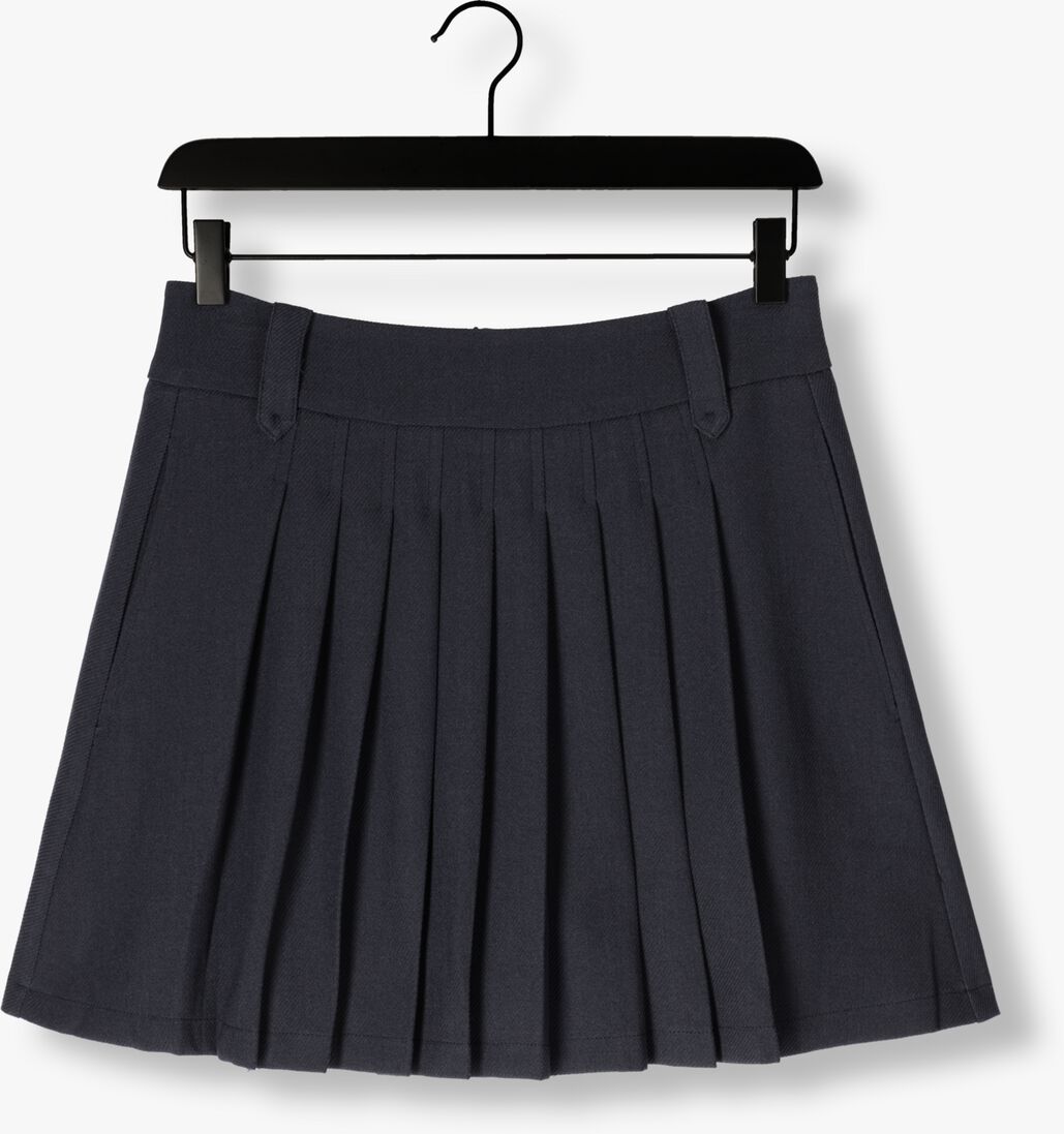 donkerblauwe co'couture minirok marin plisse skirt