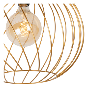 Lucide DANZA plafonnière Ø40cm mat goud / Messing
