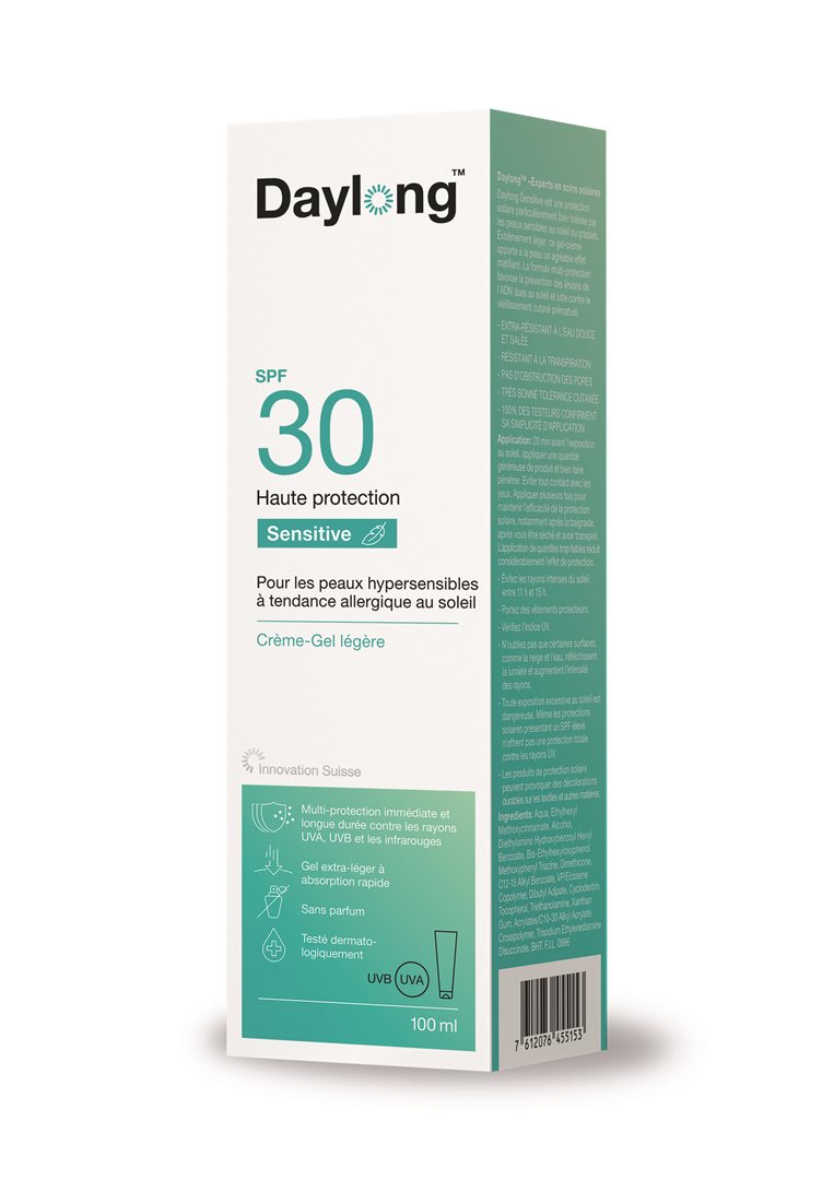 DAYLONG Sensitive Gel-Creme<br>100 ml, Tube, Gel Creme, SPF30