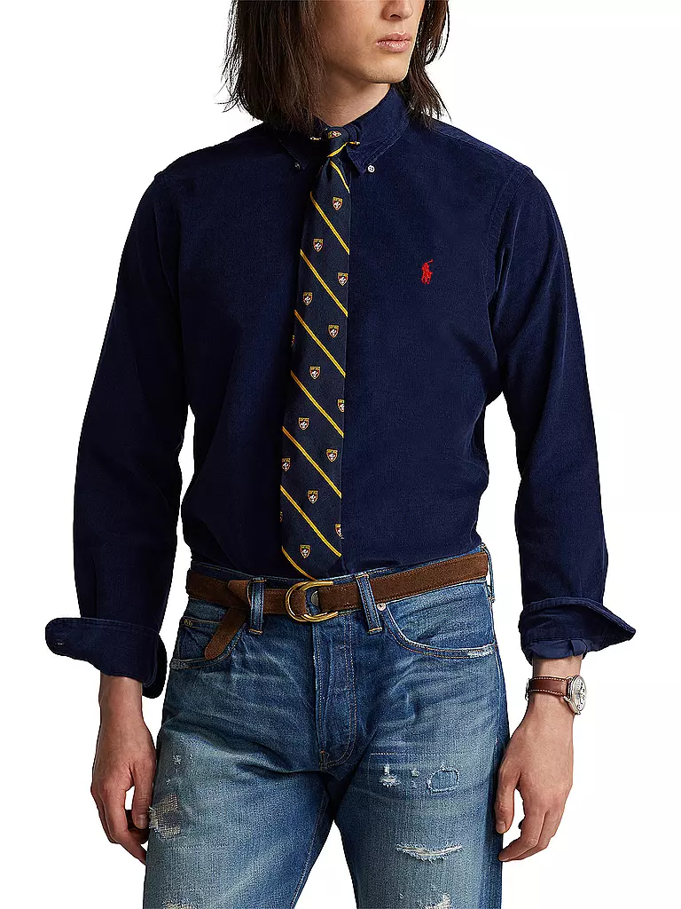 POLO RALPH LAUREN Cordhemd Slim Fit dunkelblau