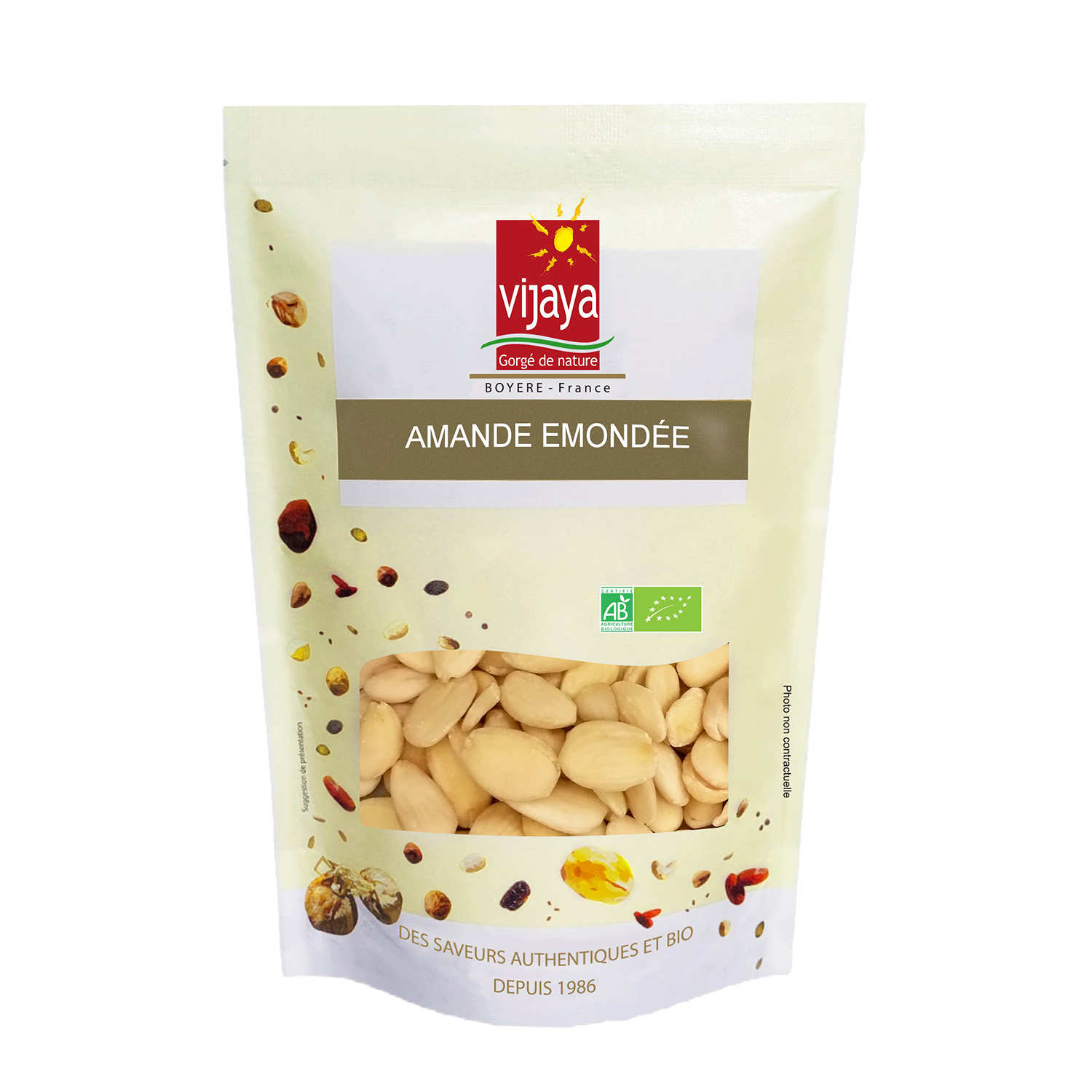 Amandes émondées bio