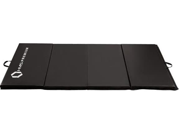HMS 4-delt gymnastikkmadrass MGS01 240 cm x 120 cm x 5 cm svart
