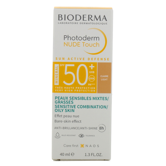 Crème solaire teintée SPF 50+ Bioderma Photoderm Nude Touch Mineral
