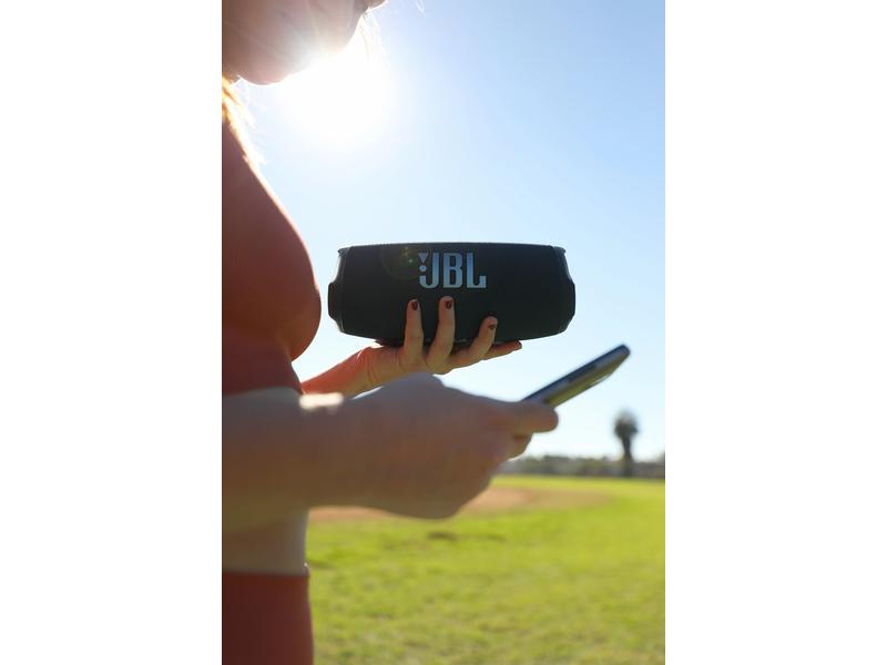 JBL Bluetooth Speaker Charge 5 Schwarz Tragbarer wasserdichter Lautsprecher mit Powerbank