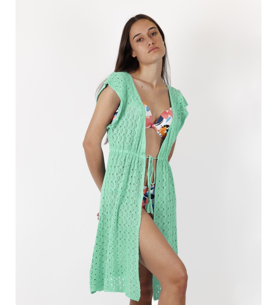 Vestido de crochê turquesa Admas