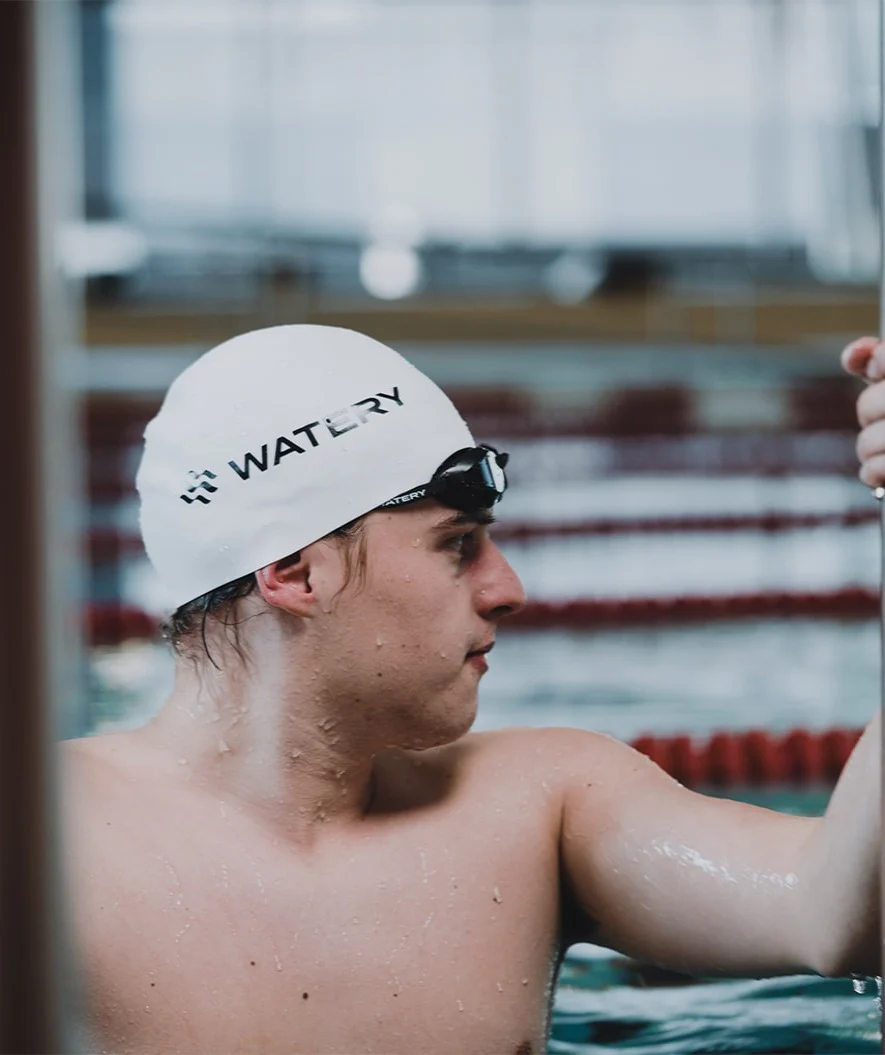 Watery konkurrence badehætte - Signature Dome - Hvid