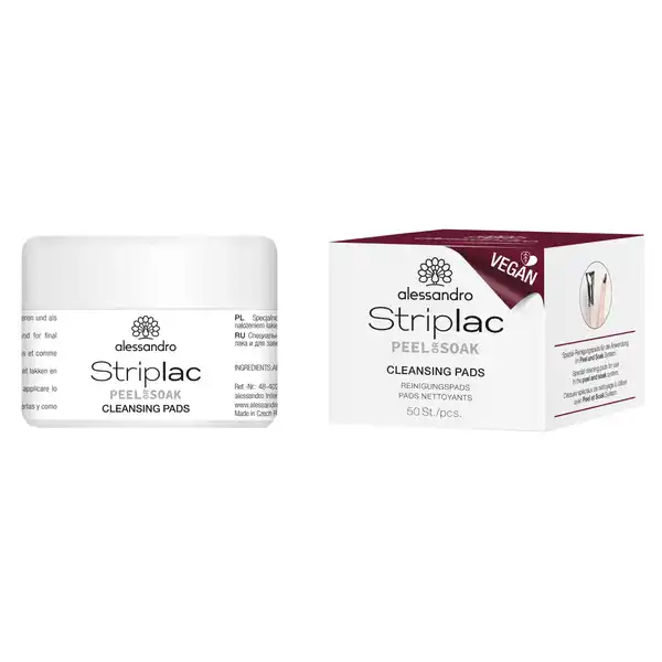 STRIPLAC PEEL OR SOAK STRIPLAC REINIGUNGSPADS - VEGAN