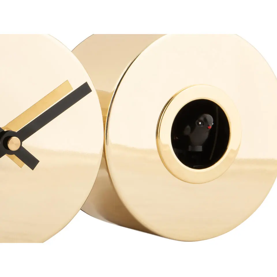 Karlsson - Wandklok Duo Cuckoo Plated - Verguld