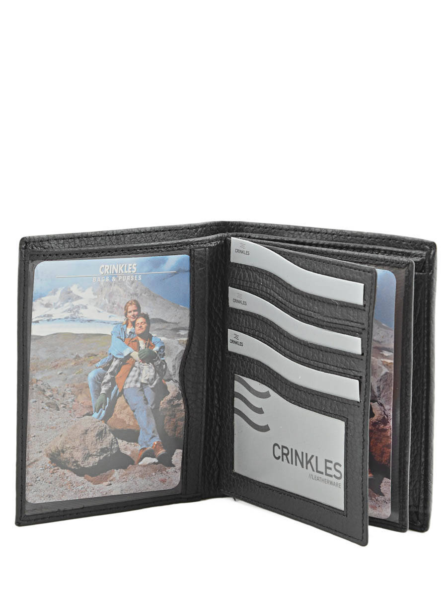 Portefeuille cuir CRINKLES