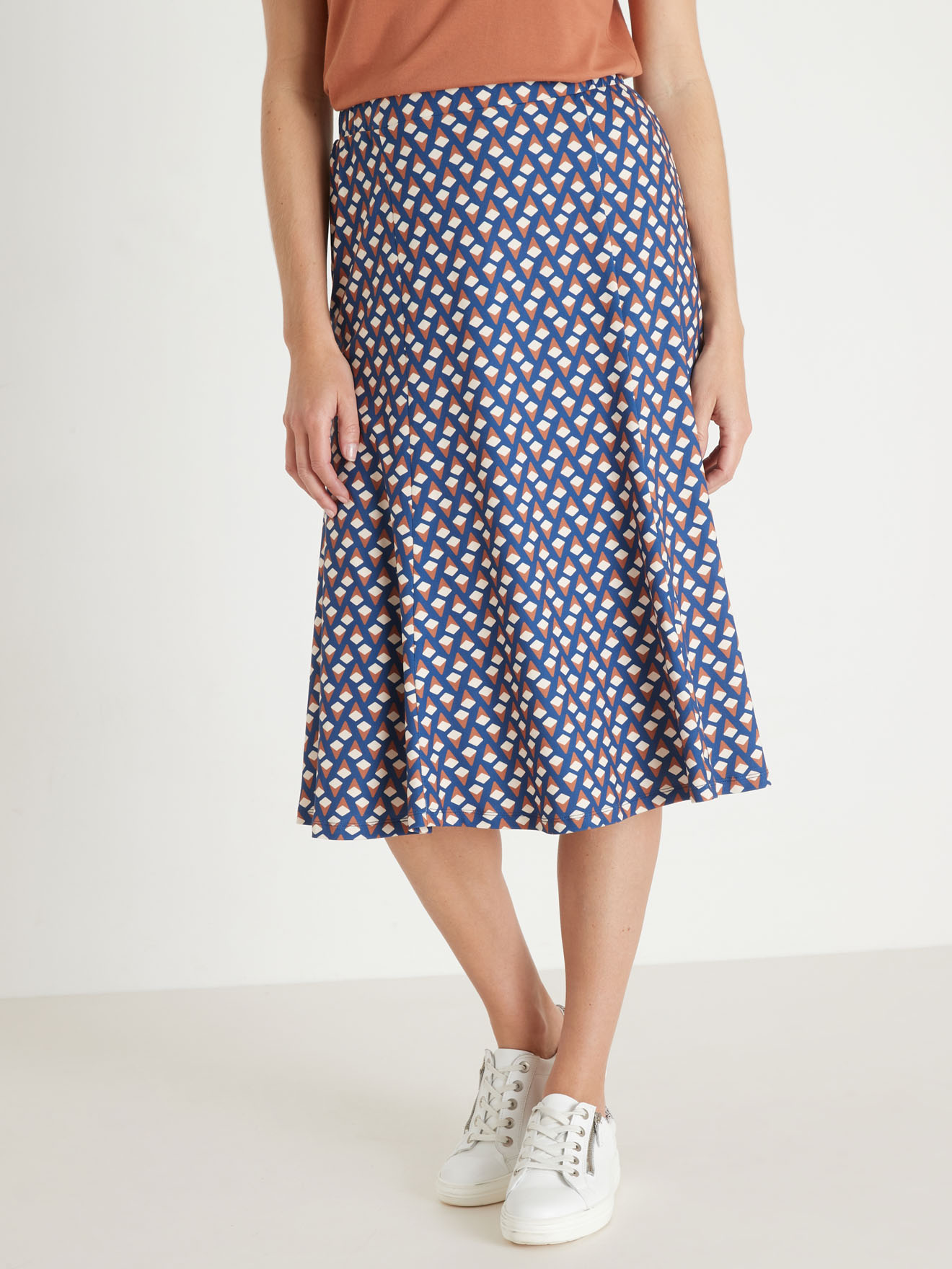 Jupe évasée en maille douce