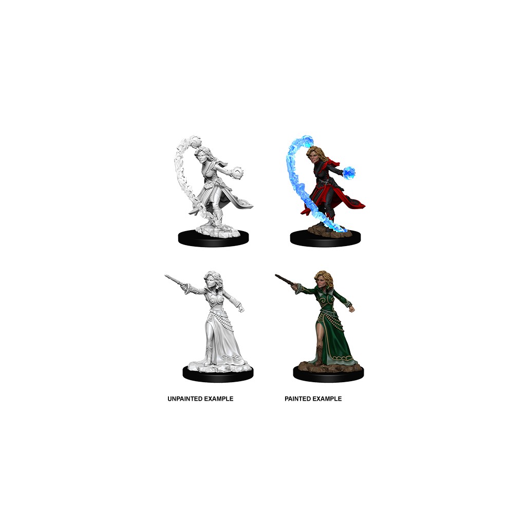 Pathfinder Deepcuts Unpainted Miniatures: Female Human Wizard