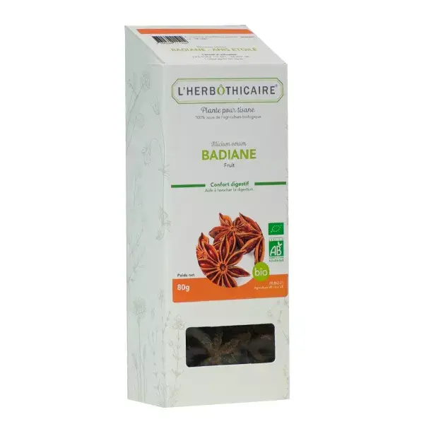 Chá de ervas orgânico de anis estrelado L'Herbôthicaire 80g
